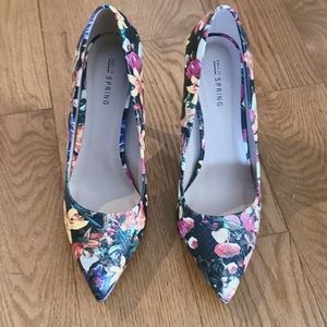 Brand new floral pumps / heels